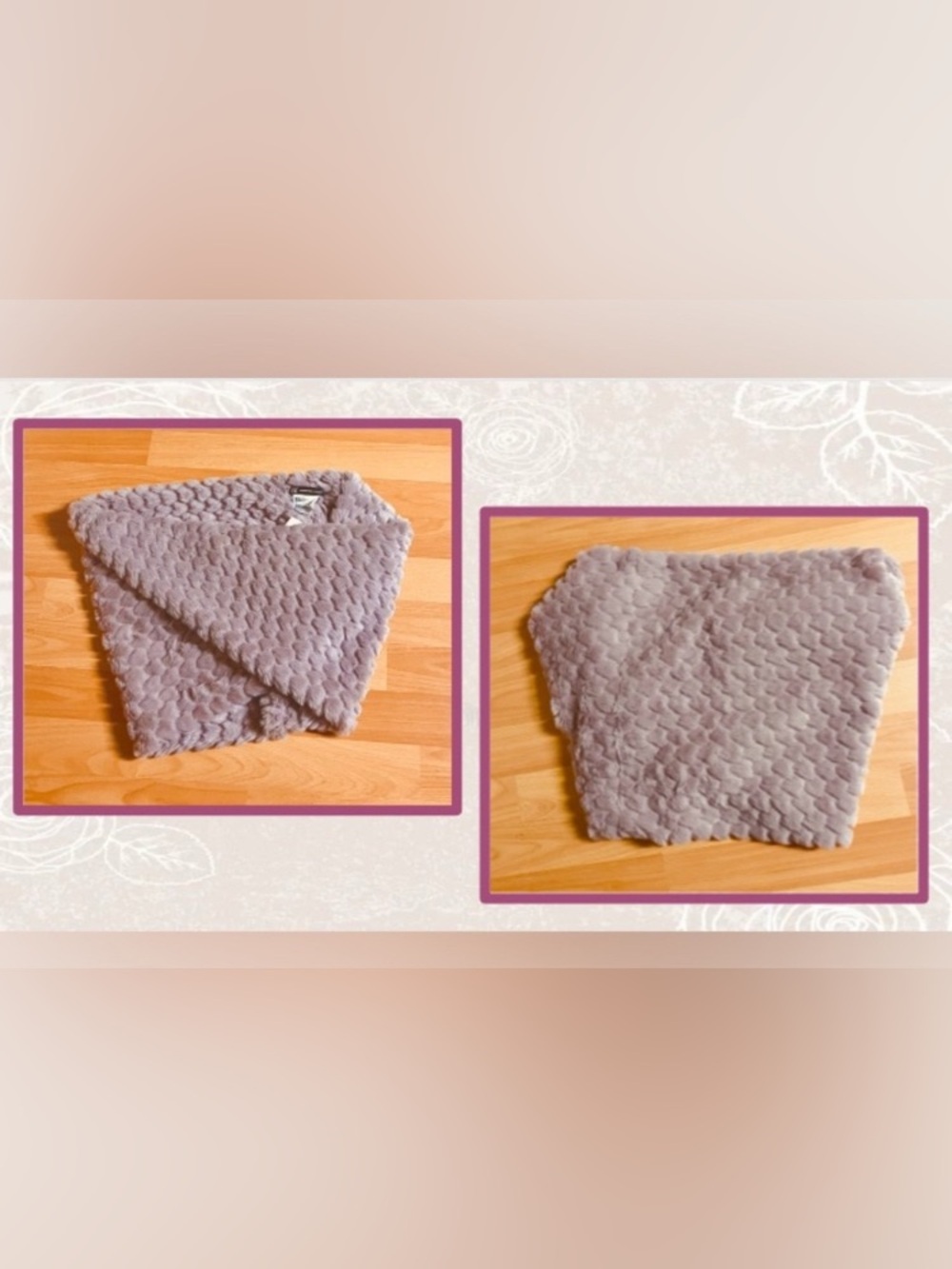 INC Womens Mauve Faux Fur Cowl Loop Scarf - Twisted NWOT